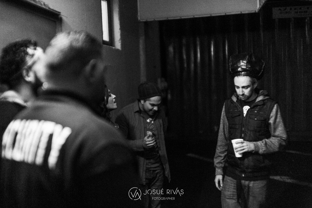 The group finishes vocal warm up